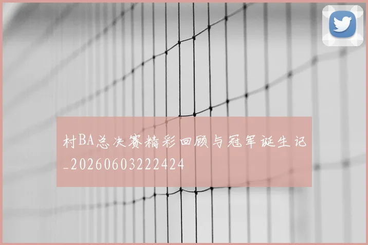 村BA总决赛精彩回顾与冠军诞生记_20260603222424